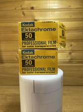 KODAK 35MM EKTACHROME PROFESSIONAL 50 TUNGSTEN FILM Lot Of 2 Vtg Exp 1984