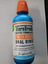 TheraBreath Fresh Breath Oral Rinse, Ice Mint 16 oz