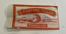 Rare 1930s Fortune Teller Miracle Fish Pre-War Japan Paper Novelty
