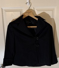 Women's Black Career Blazer Jacket Size 8 Professional Office Business Formal