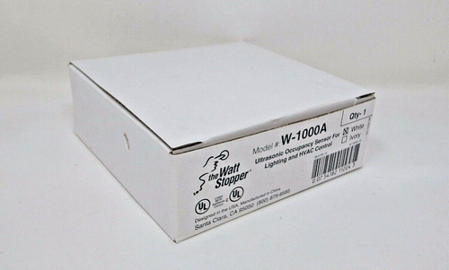 The Watt Stopper Model W-1000A Ultrasonic Occupancy Sensor (White) - Brand New
