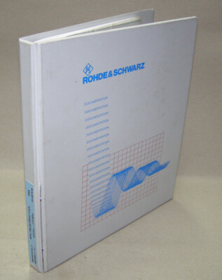 Rohde & Schwarz  Betriebshandbuch 1007.6400.11-01  FSA  Spectrum Analyzer