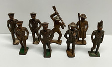 vintage 1930s Grey Iron U.S. Infantry Officers, Cadet Officer, Naval Officer