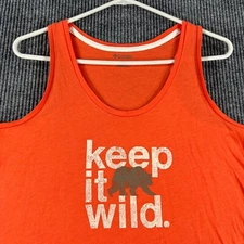 Columbia Tank Top Womens Large Orange Sleeveless Outdoor Hiking Active