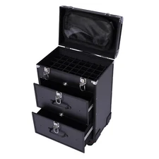 Professional Rolling Makeup Train Case Cosmetic Trolley Makeup Storage Organizer