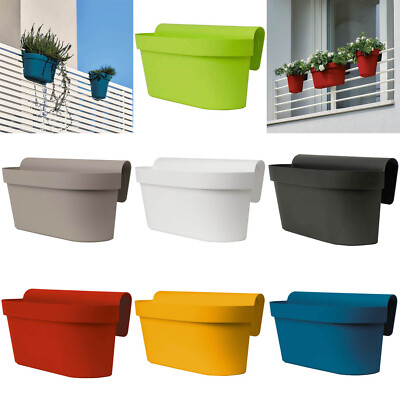 Blumenkasten mit Wasserreservoir 50 cm lang Gelndertopf Hngetopf  Blumentopf | eBay.de