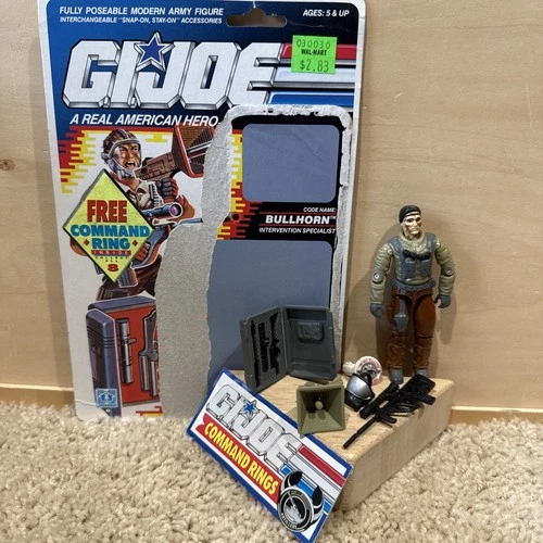 Bullhorn Complete W/ Cardback 1990 G.I. Joe New O Ring