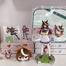 Umamusume Symboli Rudolf Figure Acrylic Stand Mascot Goods Set Japan Used Lot