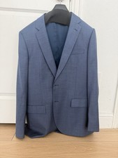 J.Crew Men  s Slate Blue Two Button Suit Jacket 42L Brand New With The Tags