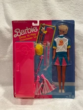 Mattle Barbie Dress N' Play Cheerleader Set Vintage New In Original Package 7596