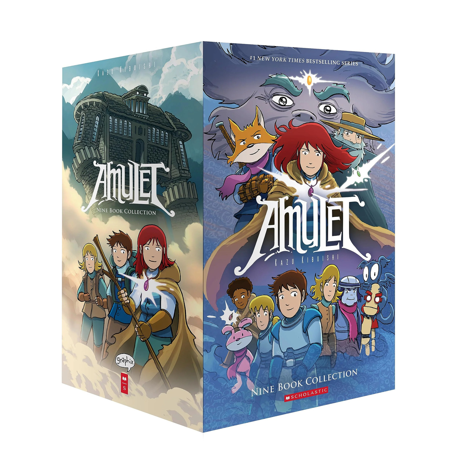 Scholastic Dark Amulet Series By Kazu Kibuishi 9 Books Collection Graphic Novel Box Set - Age 8-12 - Paperback - Image 3