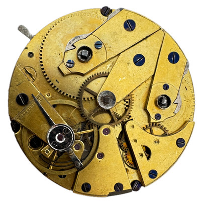 Antique 43mm Gonin Dead Beat Second Key Wind Pocket Watch Movement Swiss