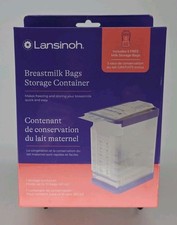 Lansinoh Breast Milk Bags Storage Container Holds up to 10 Bags NEW SEALED