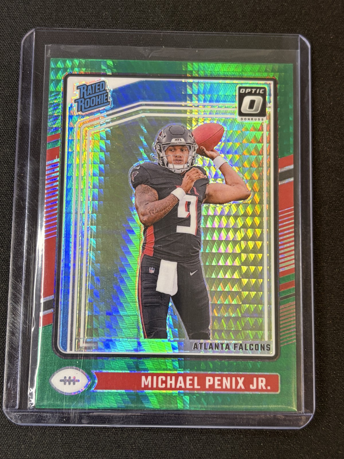 2024 Donruss Optic #279 Michael Penix Jr. Green Hyper