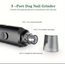 Electric Dog Nail Grinder Pet Nail Trimmer Quiet USB Rechargeable Grooming Tool