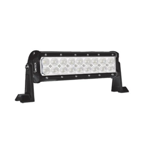 Projecteur LED noir 54W 12V 24V phare de travail tout terrain et tracteur