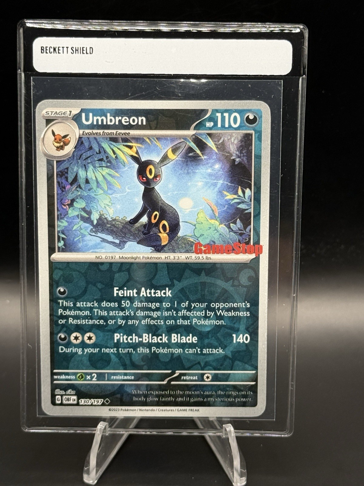 Umbreon 130/197 Gamestop Scarlet & Violet Black Star Promo Pokémon TCG NM
