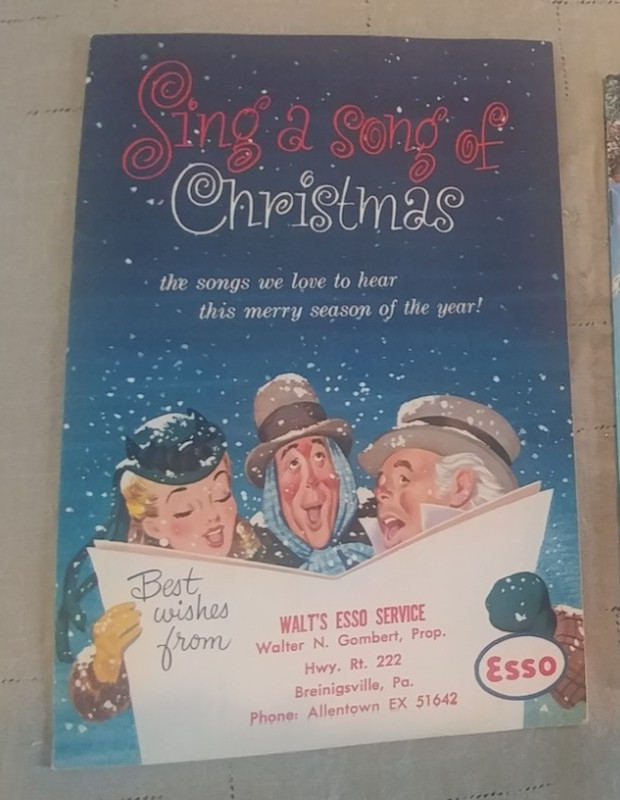 1953 Esso Sing A Song of Christmas Souvenir Booklet