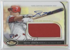 2012 Topps Finest Auto Jumbo Relic Rookies Devin Mesoraco #AJR-DM Auto 9gu