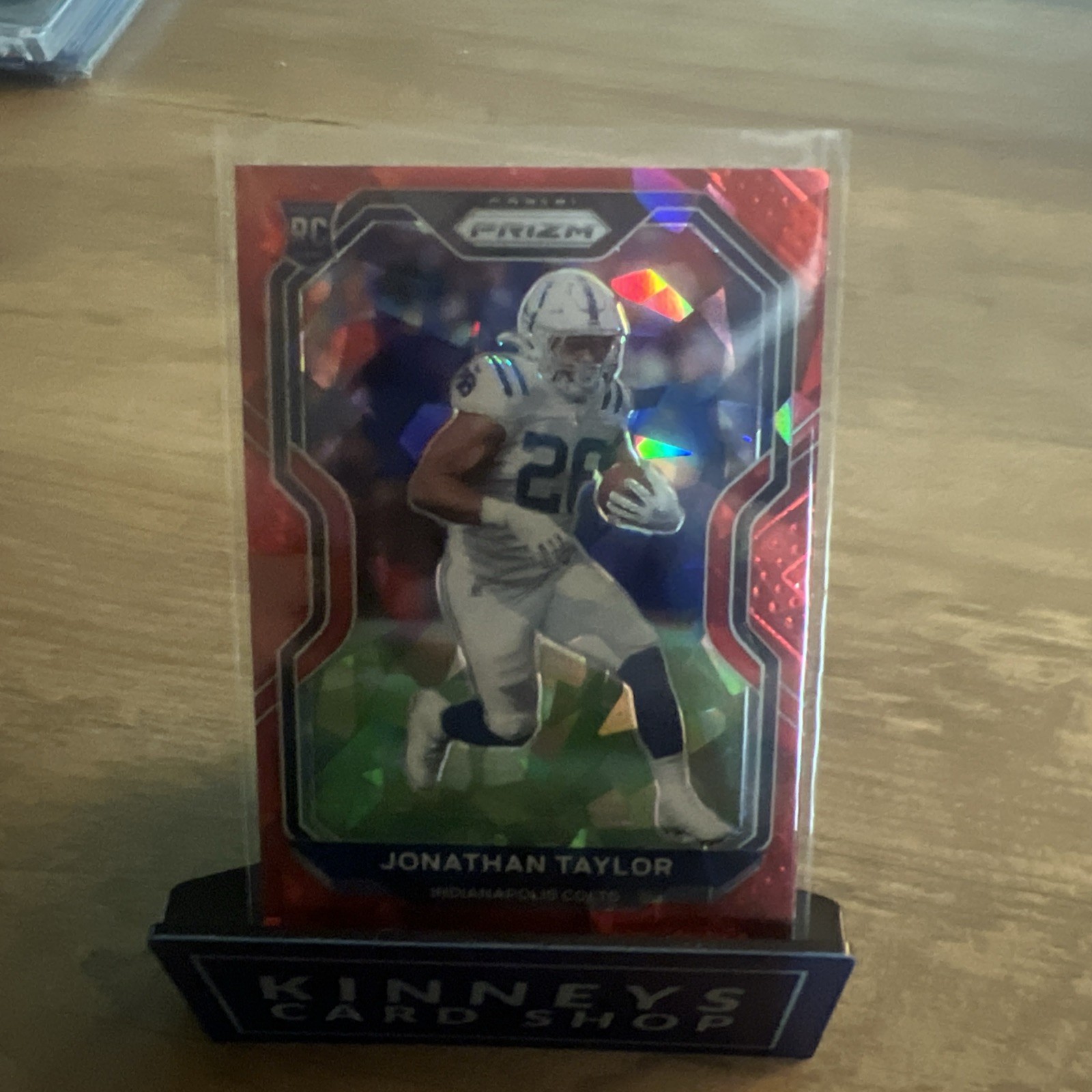 2020 Panini Prizm Jonathan Taylor Red Cracked Ice Rookie RC SP Colts #332
