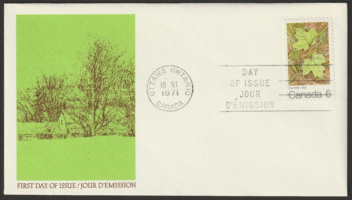 First Day of Issue Canadian First Day Covers 1971-1980 Year of