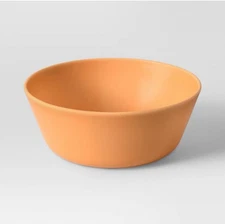Set of 4 | ROOM ESSENTIALS 35oz / 1036 ml Plastic Cereal Bowls • Orange