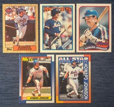 TOPPS TIFFANY - HOWARD JOHNSON - 5 CARD LOT - 87-88-89-90-90AS