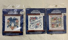 Vtg Vogart Counted Cross Stitch Kits Lot Of 3 #208S, #208F, #208M