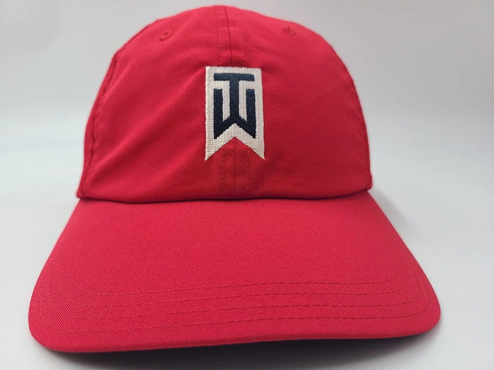 Boné chapéu ajustável Nike Tiger Woods Collection golfe alça traseira pai masculino feminino vermelho - Imagem 2 de 4