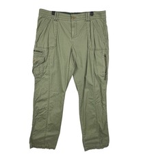 Natural Reflections Sz 14 Women Cargo Military Green Casual Pants Hiking Camping