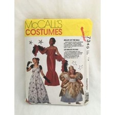  7345 McCall's PRINCESS FAIRY DIVA Costume Sewing Pattern 7-8