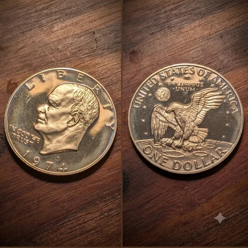 1974-S Eisenhower Dollar Proof — photo from the most recent tracked eBay sale