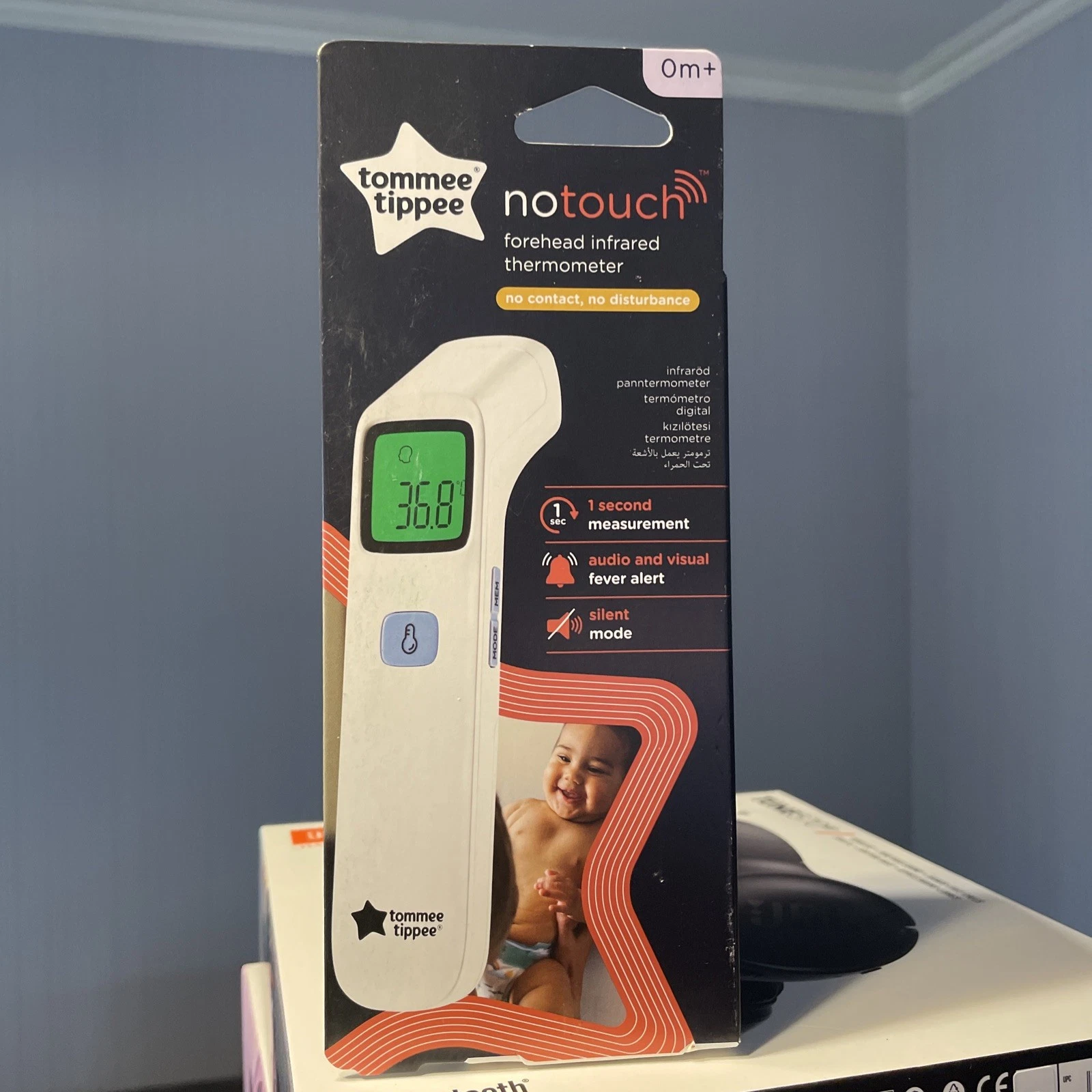 Tommee Tippee No Touch Infrared Forehead Digital Thermometer NEW 0m+ 1 sec
Opens in a new window or