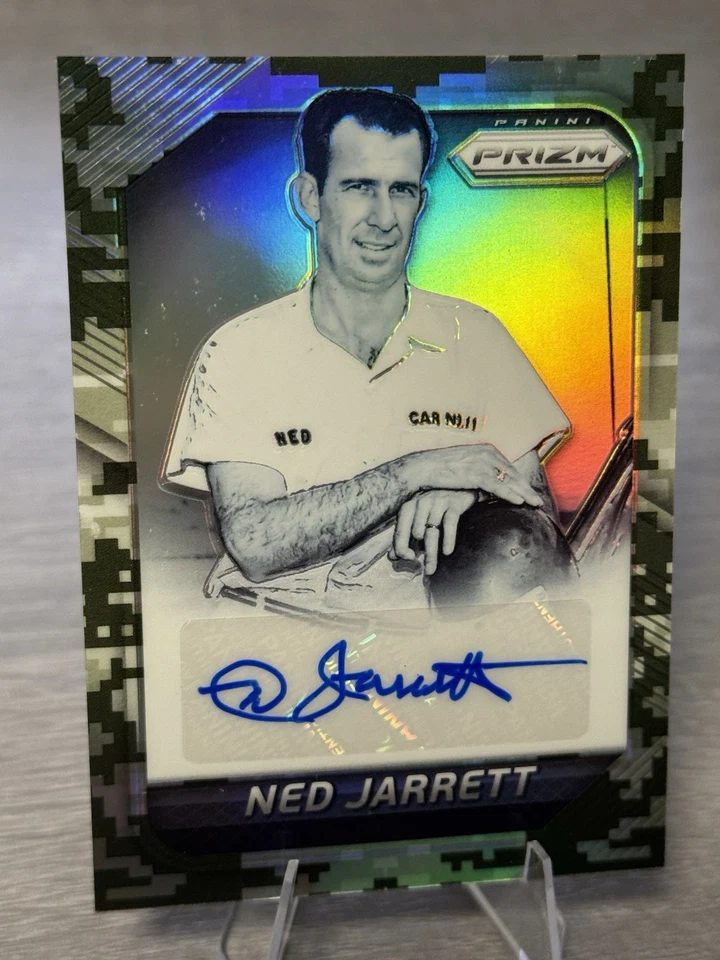 🏁NED JARRETT 2016 Panini Prizm Camo Prizm SSP Auto /11 #NASCAR LEGEND!!!🏁 - Image 2 of 3