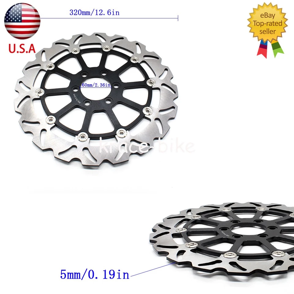 Rotor de disco de freno flotador delantero acero inoxidable para KTM 125 200 390 duke 2013-2016 Foto 2 de 4