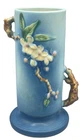 Roseville Pottery 9 3/8" "APPLE BLOSSOM" Handled Footed Vase 387-9 Circa 1940's