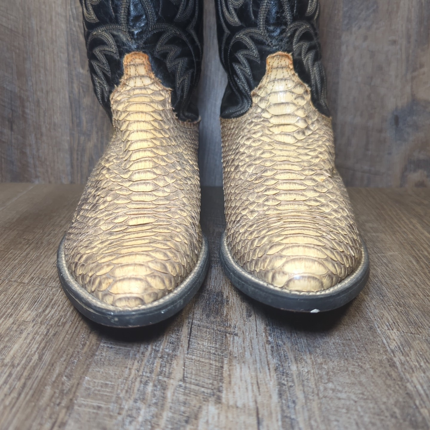 Vintage Laredo Python Snakeskin Leather Western C… - image 3