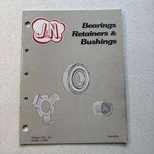 J&N Auto Electric Inc. Bearings Retainers & Bushings 1998 Catalog #910-02810