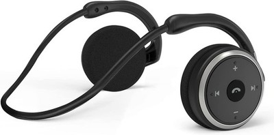 itayak Behind The Head Headphones, Bluetooth 5.0 Neckband Around Small, Black 