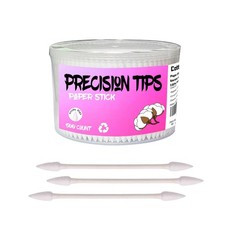 Pointed Tip Cotton Swabs,500 count Cotton Buds,Double Precision Tips with Pap...