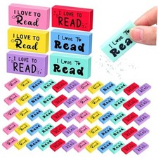 Pcs Inspirational Erasers for Kids Back to School Gifts I Love to Read 200