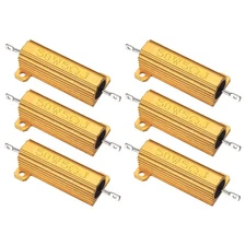 50W 5 Ohm Aluminum Shell Resistor, 6Pcs Aluminum Housing Resistor