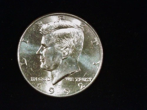 1992-D Kennedy Half Dollar AU++ (1). Free Shipping!