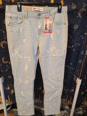 Levi's 512 Slim Taper Light Wash Stretch Jeans Size 20reg or 30×32
