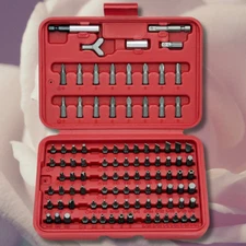 XtremepowerUS 100pc Security Bit Set Torx Star Tamper Screws Hex Key Phillips