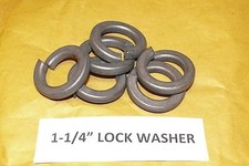 (2) 1-1/4" Standard Split Lock Washers Steel, Made in USA