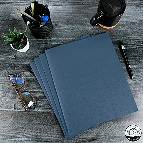 FILE-EZ Two-Pocket Folders, Orange, 25-Pack, Textured Assorted Sizes , Colors - Picture 71 of 104