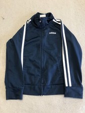 Adidas Track Jacket Kids Boy's 5 Full Zip Chest Logo Active/Casual Sweatshirt