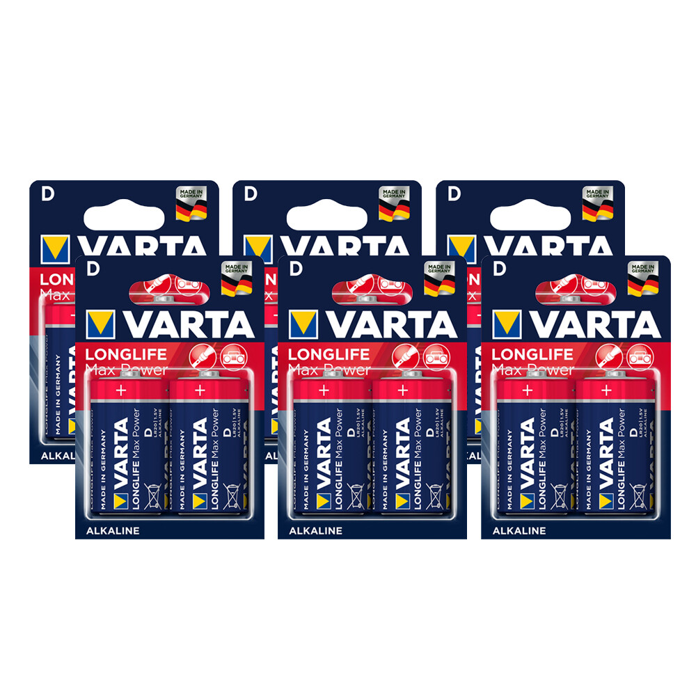 Thumbnail - Varta Longlife Max Power D 1,5v Lr20 Alkaline 2er Blister - Menge