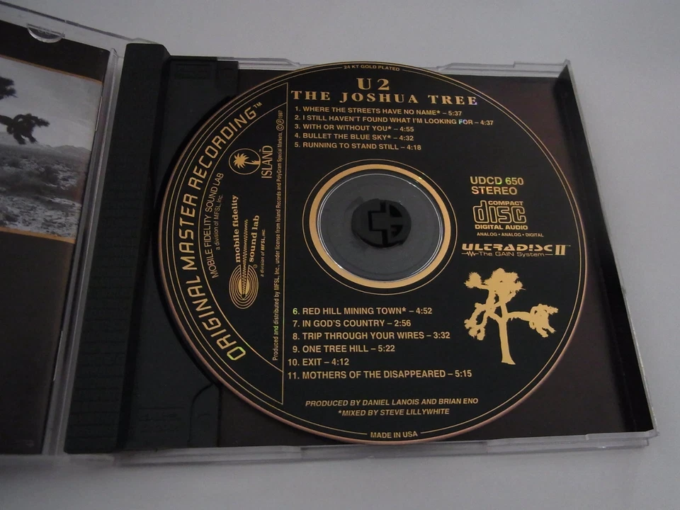 U2  /  The Joshua Tree     MFSL  CD   ( 24 Karat Gold )  USA - Bild 3 von 3
